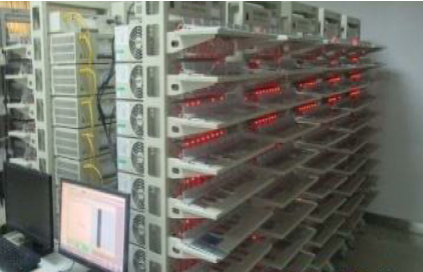 Charge-discharge testing equipment for battery pack quality control