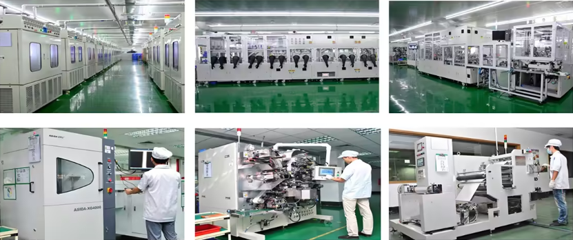 Battery workshop and automated production equipment showcase