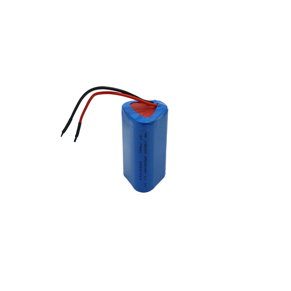 11.1v2500mah NMC Lithium Battery Custom 18650 Cylindrical 40C Low-Temperature Rechargeable